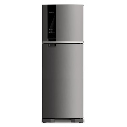 Geladeira Brastemp Frost Free Duplex 375 litros cor Inox com Espaço Adapt - BRM45JK