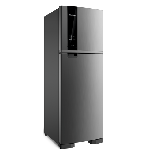 Geladeira Brastemp Frost Free Duplex 375 litros cor Inox com Espaço Adapt - BRM45JK