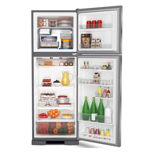 Geladeira Brastemp Frost Free Duplex 375 litros cor Inox com Espaço Adapt - BRM45JK